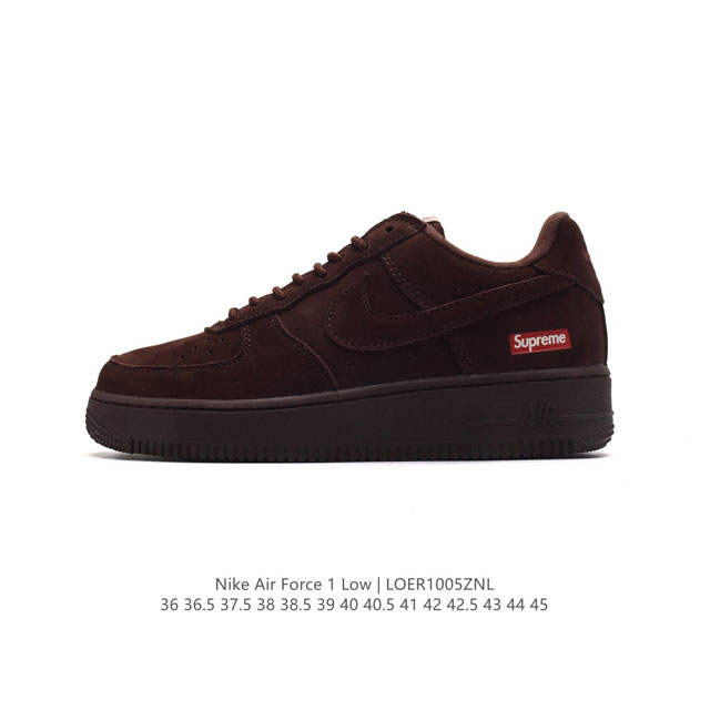 公司级 耐克supreme X Nike Air Force 1 Low 空军一号低帮af1联名supreme红标板鞋，原楦头原纸板，打造纯正空军版型。专注外贸