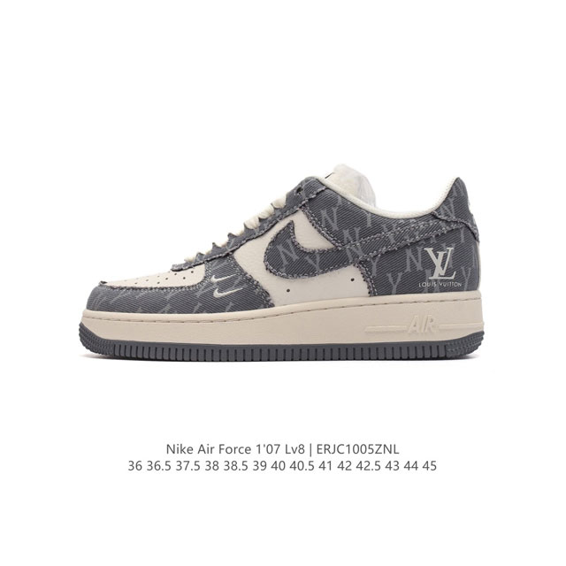 公司级 Af1耐克 Nike Air Force 1 ‘07 Low 空军一号 路易威登联名 厚底增高百搭运动板鞋 原楦头原纸板 打造纯正空军版型，专注外贸渠道