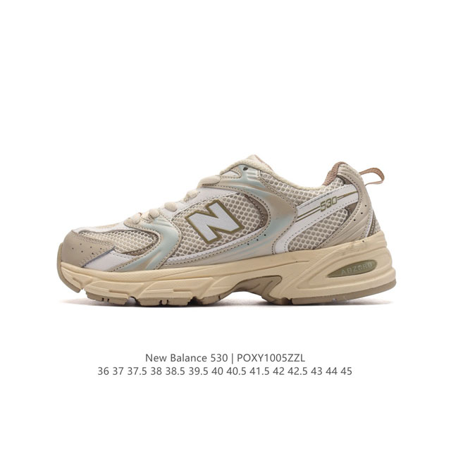 公司级 新百伦 Nb530 New Balance 530 复跑古鞋nb530这鞋双确实是nb家经复典古款式之一，以全科新技诠释，成打功造530鞋款。鞋面保在持