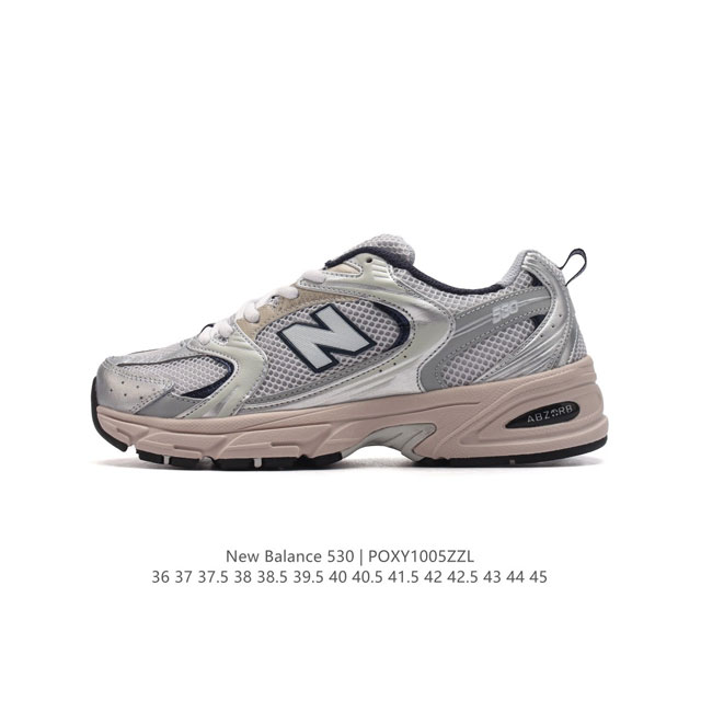 公司级 新百伦 Nb530 New Balance 530 复跑古鞋nb530这鞋双确实是nb家经复典古款式之一，以全科新技诠释，成打功造530鞋款。鞋面保在持