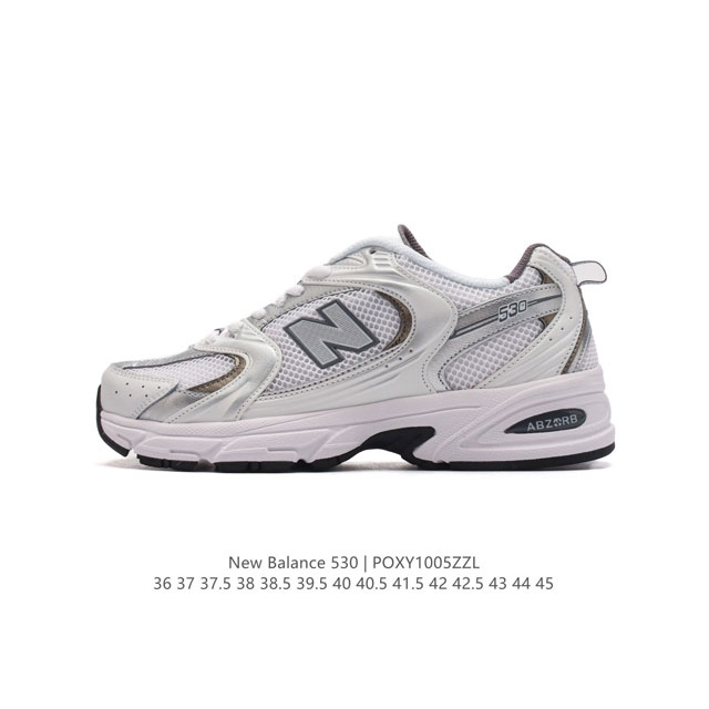 公司级 新百伦 Nb530 New Balance 530 复跑古鞋nb530这鞋双确实是nb家经复典古款式之一，以全科新技诠释，成打功造530鞋款。鞋面保在持