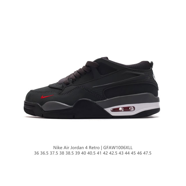 公司级 耐克 Nike Air Jordan 4 Retro Og 低帮 迈克尔 乔丹aj4代乔4 复古休闲运动文化篮球鞋。秉承轻量化的速度型篮球鞋设计思想完成