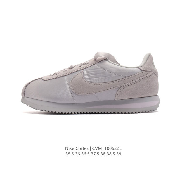 新款 耐克 Nk Classic Cortez Leather 阿甘复古初代皮革运动慢跑鞋。Nike Classic Cortez 鞋款是 Nike 元年款跑步