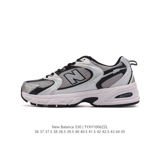 公司级 新百伦 Nb530 New Balance 530 复跑古鞋nb530这鞋双确实是nb家经复典古款式之一，以全科新技诠释，成打功造530鞋款。鞋面保在持