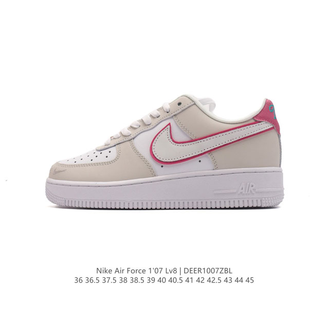 公司级 Af1耐克 Nike Air Force 1 ‘07 Low 空军一号 厚底增高百搭运动板鞋 原楦头原纸板 打造纯正空军版型，专注外贸渠道 全掌内置蜂窝