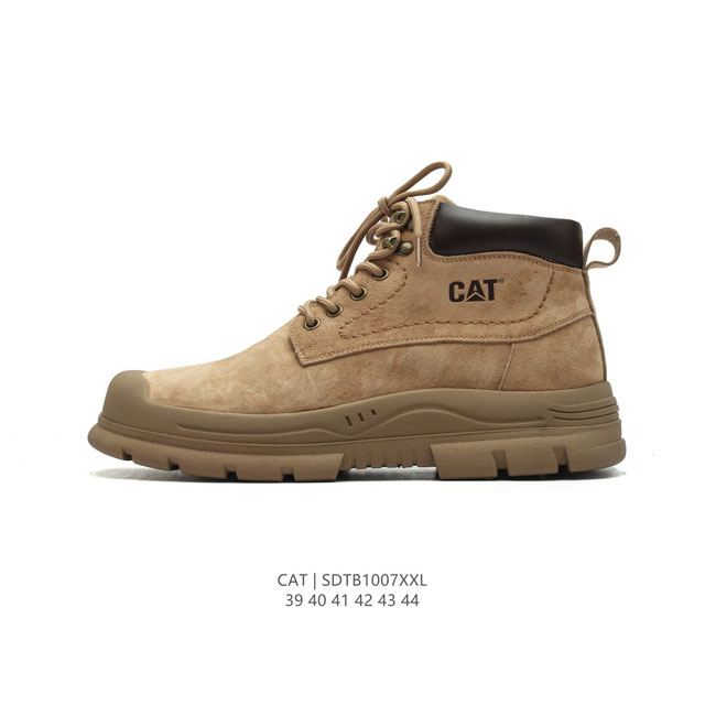 公司级 Cat Footwear Cat 卡特工装 休闲复古男鞋系列靴子 中高帮马丁靴 新款潮板鞋 专治各种不帅 鞋身轻便 舒适性相当不错 橡胶大底 上身随意搭