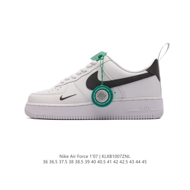 公司级 附赠送logo清洁刷 Af1耐克 Nike Air Force 1 ‘07 Low 空军一号 厚底增高百搭休闲运动板鞋 原楦头原纸板 打造纯正空军版型，