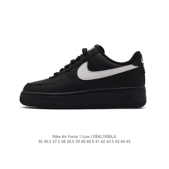 耐克 Nike Air Force 1 '07 Low 空军一号含气垫 小白鞋 低帮百搭厚底增高休闲运动板鞋。柔软、弹性十足的缓震性能和出色的中底设计，横跨复古