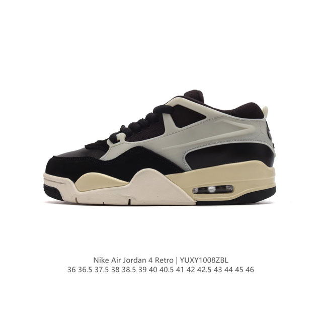 公司级 耐克 Nike Air Jordan 4 Retro Og 低帮 迈克尔 乔丹aj4代乔4 复古休闲运动文化篮球鞋。秉承轻量化的速度型篮球鞋设计思想完成