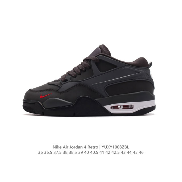 公司级 耐克 Nike Air Jordan 4 Retro Og 低帮 迈克尔 乔丹aj4代乔4 复古休闲运动文化篮球鞋。秉承轻量化的速度型篮球鞋设计思想完成