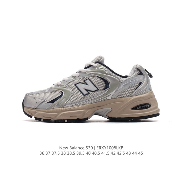 新百伦 Nb530 New Balance 530 复跑古鞋 厚底增高老爹鞋 缓震运动慢跑鞋。Nb530这鞋双确实是nb家经复典古款式之一，以全科新技诠释，成打