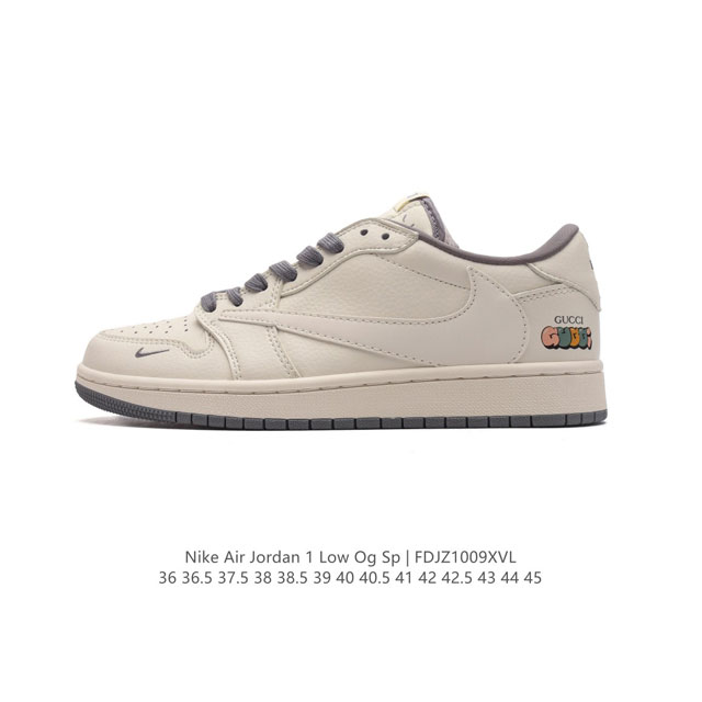 公司级 耐克 Nike Air Jordan 1 Low Og Sp Military Blue Aj1乔1 倒勾 Gucci联名 低帮篮球鞋 Aj1 乔丹1代