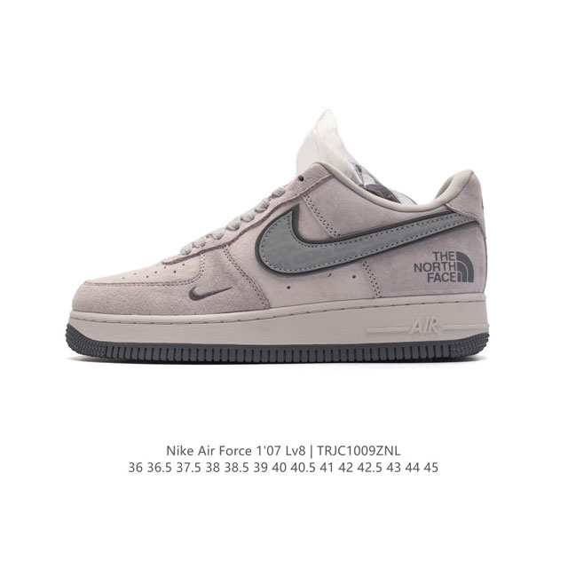 公司级 Af1耐克 Nike Air Force 1 ‘07 Low 空军一号 小白鞋 北脸 北面联名款 厚底增高百搭运动板鞋 原楦头原纸板 打造纯正空军版型，