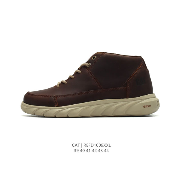 公司级 Cat Footwear Cat 卡特工装 休闲复古男鞋系列靴子 中高帮马丁靴 新款潮板鞋 专治各种不帅 鞋身轻便 舒适性相当不错 橡胶大底 上身随意搭