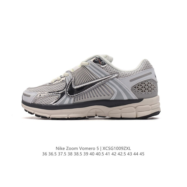 Nike 耐克夏季 Zoom Vomero 5 运动鞋休闲训练跑步鞋。Nike Zoom Vomero 5 男女子运动鞋妥帖包覆足部，提供透气支撑效果。耐穿材料