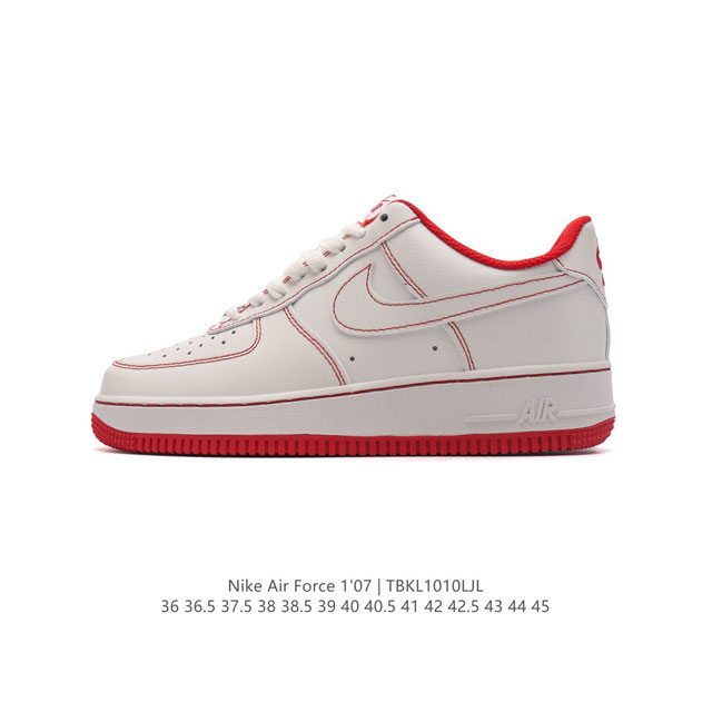 耐克 Nike Air Force 1 '07 Low 空军一号含气垫 小白鞋 低帮百搭厚底增高休闲运动板鞋。柔软、弹性十足的缓震性能和出色的中底设计，横跨复古