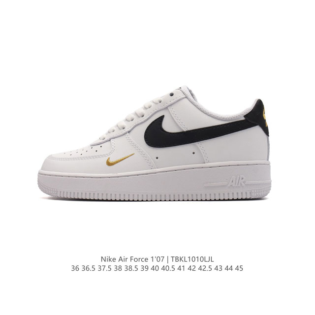 耐克 Nike Air Force 1 '07 Low 空军一号含气垫 小白鞋 低帮百搭厚底增高休闲运动板鞋。柔软、弹性十足的缓震性能和出色的中底设计，横跨复古