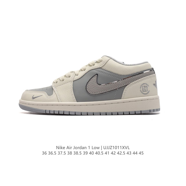 公司级 耐克 乔丹air Jordan 1 Low Aj1 乔1 乔丹1代aj1 低帮复古文化休闲运动篮球鞋。从1985 年面世的元年款汲取设计灵感，采用简洁大