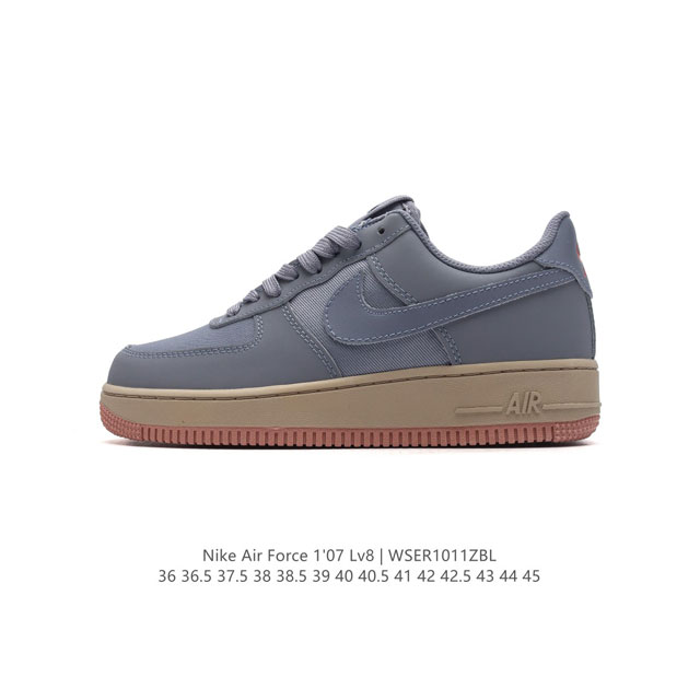 耐克 Nike Air Force 1 '07 Low 空军一号含气垫 小白鞋 低帮百搭厚底增高休闲运动板鞋。柔软、弹性十足的缓震性能和出色的中底设计，横跨复古