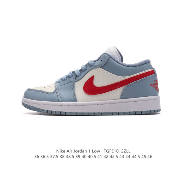 公司级 耐克 乔丹air Jordan 1 Low Aj1 乔1 乔丹1代aj1 低帮复古文化休闲运动篮球鞋。从1985 年面世的元年款汲取设计灵感，采用简洁大