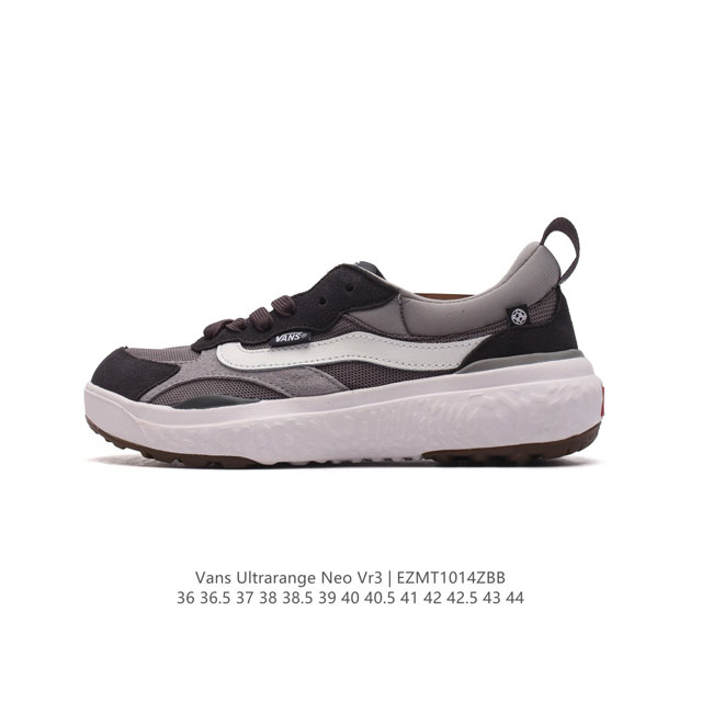 公司级 万斯 Vans 简约男女士休闲鞋ultrarange Neo Vr3 经典复古运动板鞋 环保科技跑鞋。身为极限运动品牌的 Vans，不仅仅是将目光局限在