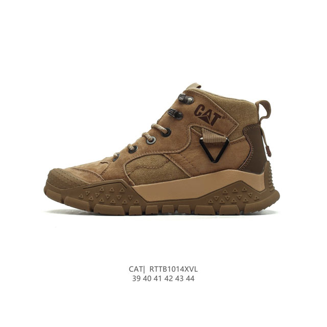 公司级 Cat Footwear Cat 卡特工装 休闲复古男鞋系列靴子 中高帮马丁靴 新款潮板鞋 户外徒步运动鞋 专治各种不帅 鞋身轻便 舒适性相当不错 橡胶