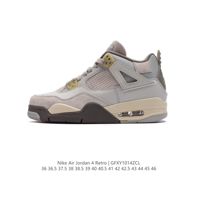 特价头层皮 耐克 Nike Air Jordan 4 Retro Og 中帮 迈克尔 乔丹aj4代乔4 复古休闲运动文化篮球鞋。秉承轻量化的速度型篮球鞋设计思想