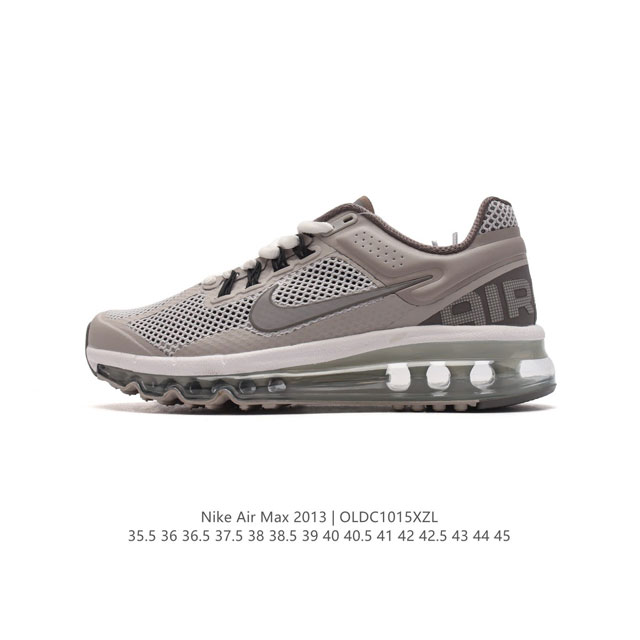 公司级 耐克 Nike Air Max 系列经典人气单品强势回归。Nike Air Max 2013 男女子气垫运动鞋 厚底增高跑步鞋，延续以往的时尚格调和运动