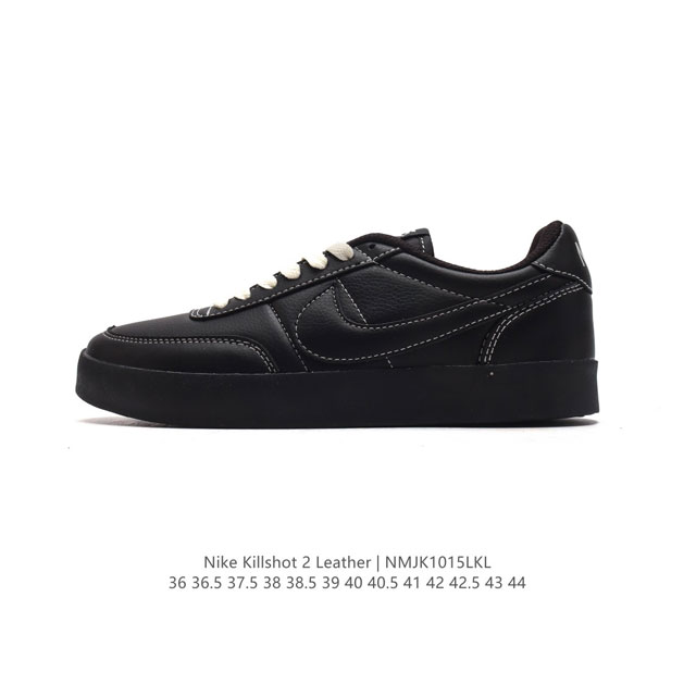 耐克板鞋 生胶米白 复古板鞋j.Crew X Nike 联名 Killshot Ii Leather 男女休闲复古运动鞋。采用米白色皮革制作鞋身，大号swoos