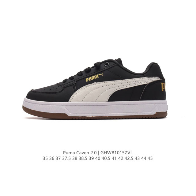 Puma 彪马 男女式 Caven 2.0 运动板鞋卡文 2.0 中性运动鞋。Caven 2.0 是对经典 1980 年代篮球轮廓的微妙旋转，外观是真正的经典。