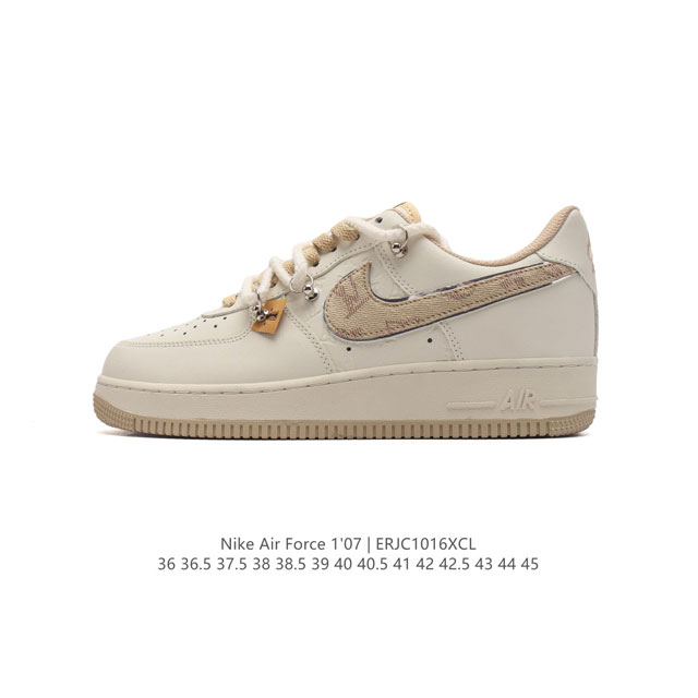 公司级 新款 Af1耐克 Nike Air Force 1 ‘07 Low 空军一号 解构绑带 双鞋带 气垫厚底增高百搭运动板鞋 原楦头原纸板 打造纯正空军版型