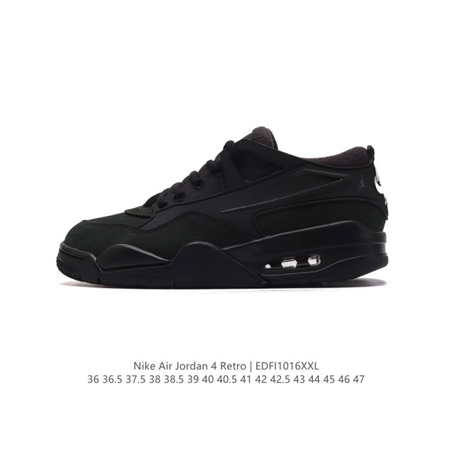 公司级 耐克 Nike Air Jordan 4 Retro Og 低帮 迈克尔 乔丹aj4代乔4 复古休闲运动文化篮球鞋。秉承轻量化的速度型篮球鞋设计思想完成