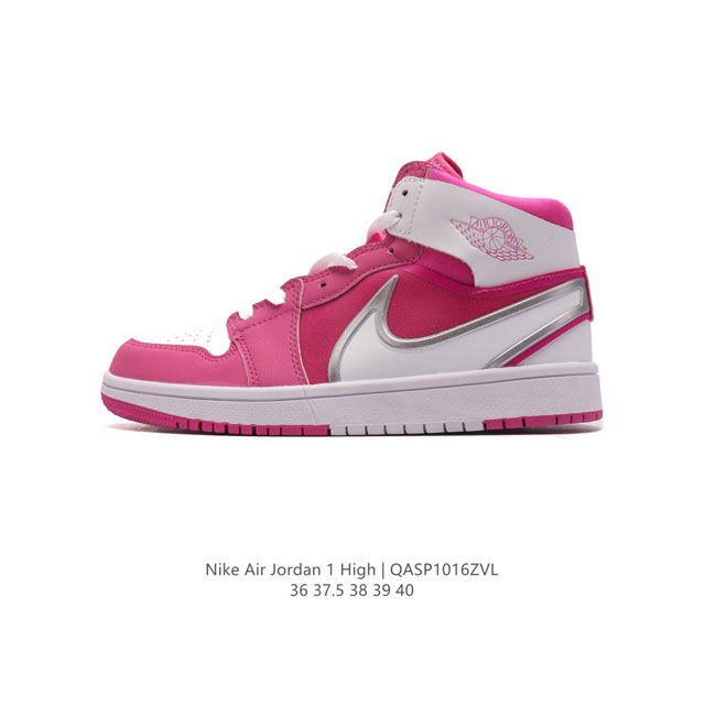 耐克 女鞋 Nike Air Jordan 1 Retro High Og 乔丹一代aj1 乔1 Aj1 篮球鞋复刻运动鞋。皮面高帮板鞋的设计灵感源自运动夹克，