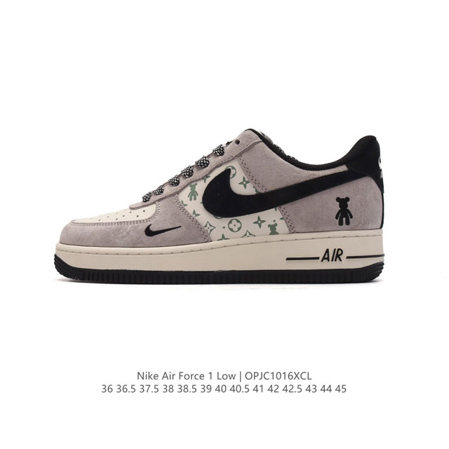 公司级 Af1耐克 Nike Air Force 1 ‘07 Low 空军一号 厚底增高百搭运动板鞋 路易威登联名 原楦头原纸板 打造纯正空军版型，专注外贸渠道