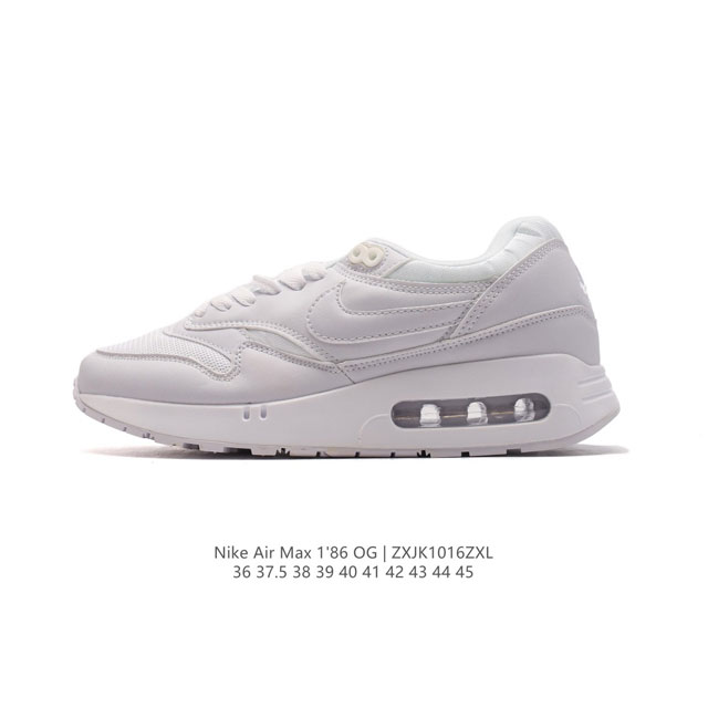 耐克nike Air Max 1'86 Og 经典复古小气垫缓震跑步鞋，穿上nike Air Max 1 '86 Og 高尔夫球鞋，成就街头传奇。该鞋款舒适耐穿