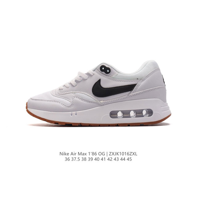 耐克nike Air Max 1'86 Og 经典复古小气垫缓震跑步鞋，穿上nike Air Max 1 '86 Og 高尔夫球鞋，成就街头传奇。该鞋款舒适耐穿