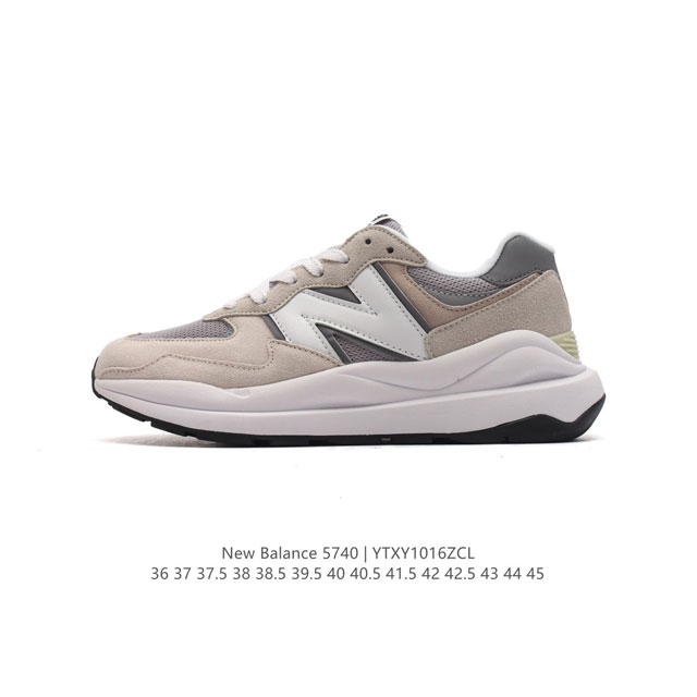 Newbalance 新百伦 Nb5740 运动鞋厚底增高男女鞋5740系列舒适轻便简约百搭休闲鞋，57 40运动鞋为爱舒适又追求时尚的人士而设计，采用抢眼的8