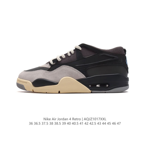 公司级 耐克 Nike Air Jordan 4 Retro OG 低帮 迈克尔 乔丹AJ4代乔4 复古休闲运动文化篮球鞋。秉承轻量化的速度型篮球鞋设计思想完成