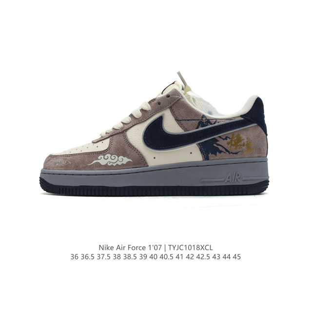 公司级 新款 AF1耐克 Nike Air Force 1 ‘07 Low 空军一号 黑神话悟空 限量版 气垫厚底增高百搭运动板鞋 原楦头原纸板 小白鞋 打造纯