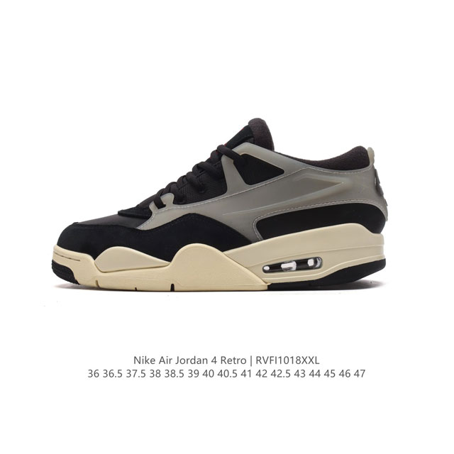 公司级 耐克 Nike Air Jordan 4 Retro OG 低帮 迈克尔 乔丹AJ4代乔4 复古休闲运动文化篮球鞋。秉承轻量化的速度型篮球鞋设计思想完成