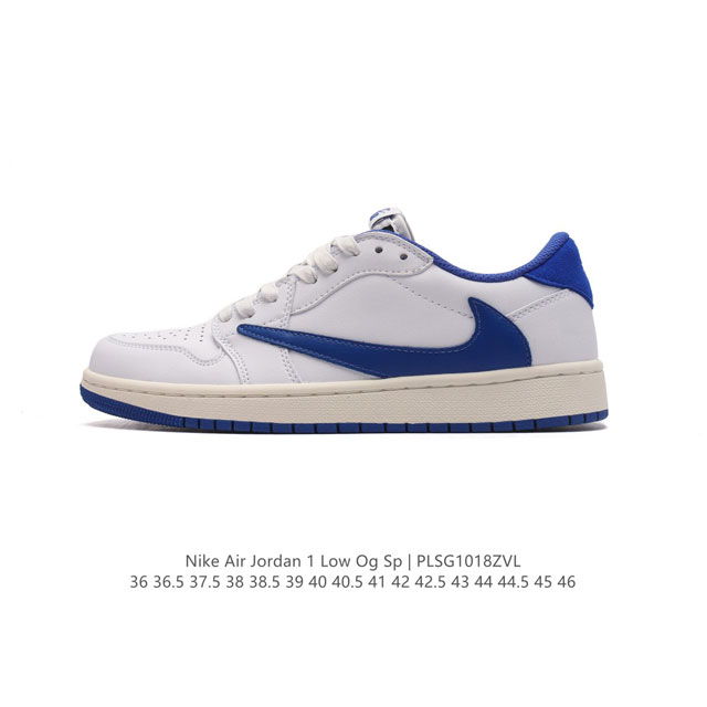 真标 耐克 Nike Air Jordan 1 Low OG SP Military Blue AJ1乔1 倒勾低帮篮球鞋 AJ1 乔丹1代 aj1 乔1 反向