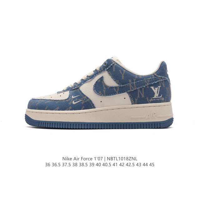 公司级 AF1耐克 Nike Air Force 1 ‘07 Low 空军一号 厚底增高百搭运动板鞋 路易威登联名 原楦头原纸板 打造纯正空军版型，专注外贸渠道