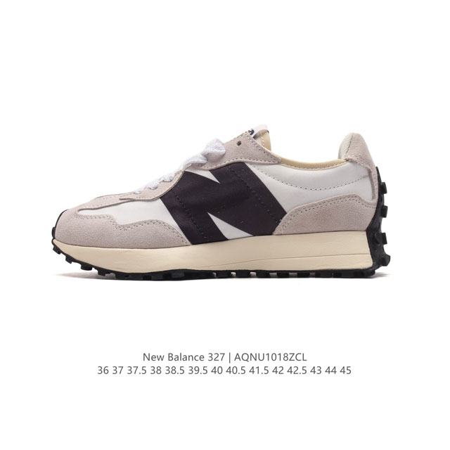 真标 NB 新百伦 New Balance 327系列复古休闲运动慢跑鞋时尚男女运动鞋 以更纯粹的复古风格设计打造的全新造型 侧身还以解构设计，将 N 字标志以