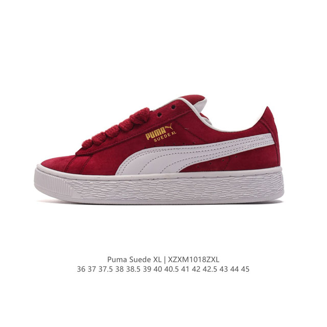 彪马PUMA SUEDE XL 低帮复古轻便透气防滑减震休闲鞋 小白鞋 厚底增高运动板鞋 类型：男女鞋 尺码: 36-45含半码 货号：398708-01 编码