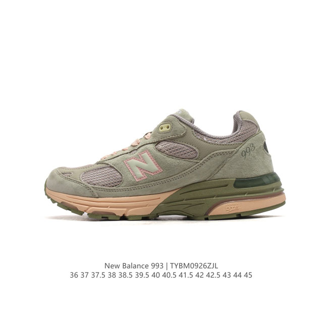 公司级 NEWBALANCE 新百伦993系列美产老爹鞋总统经典复古运动鞋纽巴伦993总统慢跑鞋。卓越的舒适性与经典风格相得益彰，打造出我们的 Made in