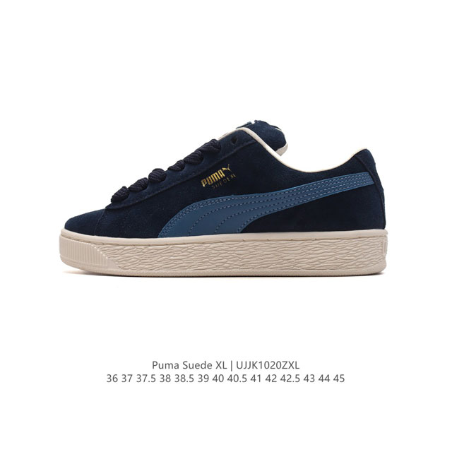 彪马PUMA SUEDE XL 低帮复古轻便透气防滑减震休闲鞋 小白鞋 厚底增高运动板鞋 类型：男女鞋 尺码: 36-45含半码 货号：398708-01 编码