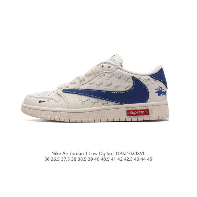 公司级 真标 耐克 Nike Air Jordan 1 Low OG SP Military Blue AJ1乔1 倒勾低帮篮球鞋 AJ1 乔丹1代 aj1 乔