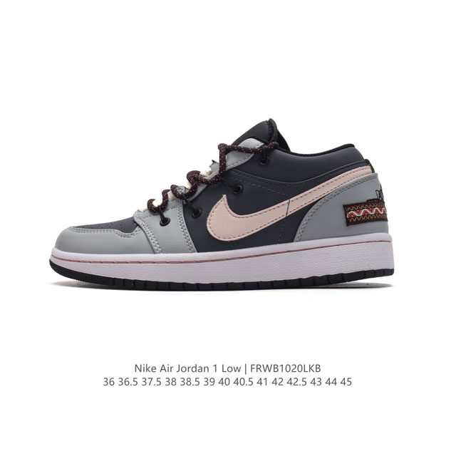 特价 耐克 乔丹Air Jordan 1 Low AJ1 乔1 乔丹1代aj1 解构绑带 双鞋带 低帮复古文化休闲运动篮球鞋。从19 年面世的元年款汲取设计灵感