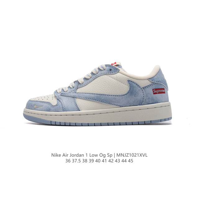 公司级 真标 耐克 Nike Air Jordan 1 Low OG SP Military Blue AJ1乔1 倒勾低帮篮球鞋 AJ1 乔丹1代 aj1 乔