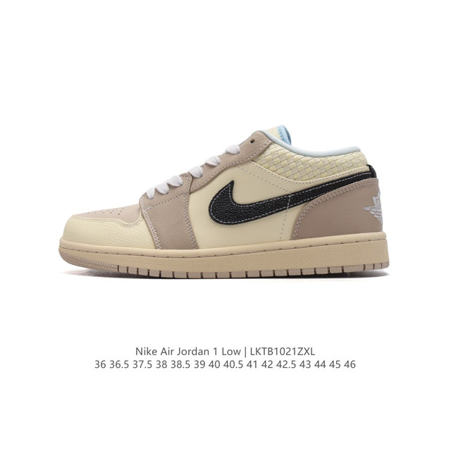 耐克 乔丹Air Jordan 1 Low AJ1 乔1 乔丹1代aj1 低帮复古文化休闲运动篮球鞋。从1985 年面世的元年款汲取设计灵感，采用简洁大方的经典